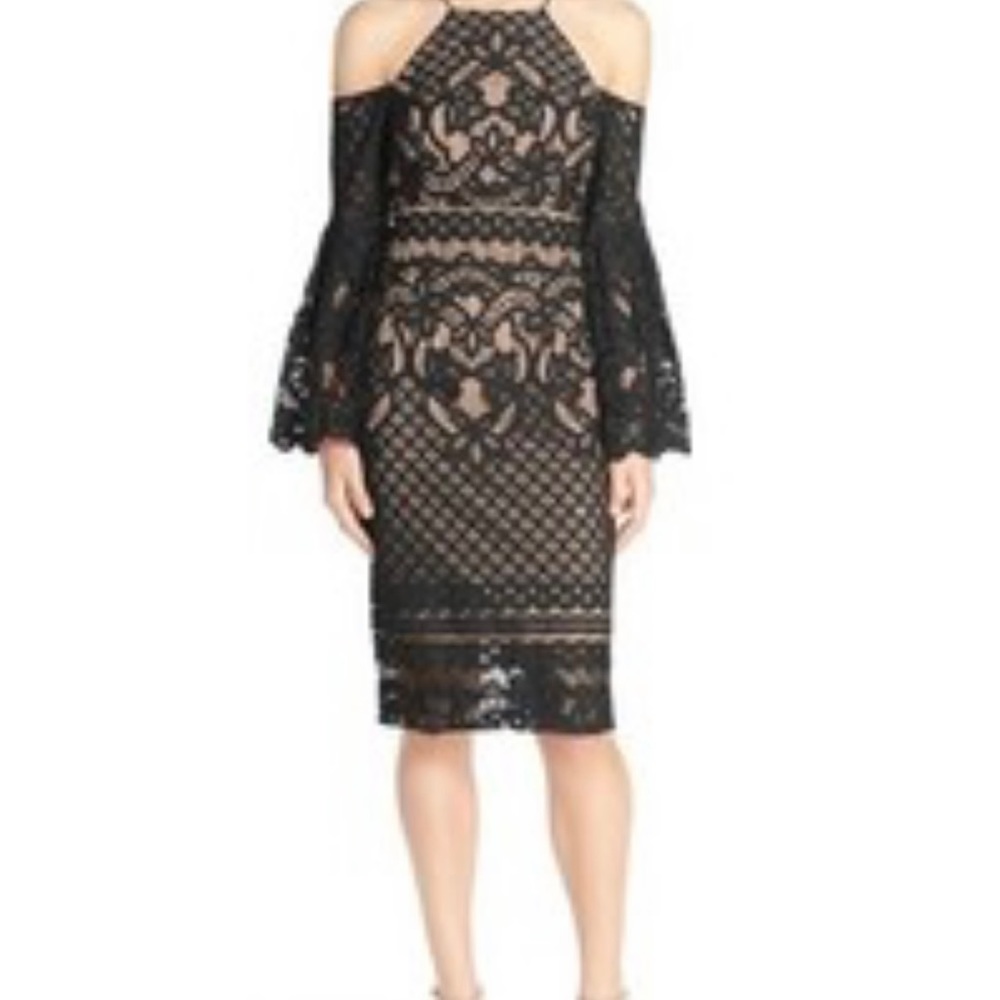 Bardot Black Lace Dress - Picture 2 of 9